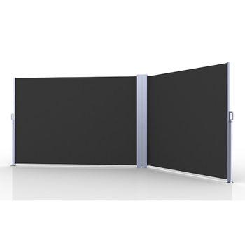 Biombo De Exterior De Acero 122x45x198 Cm-outsunny. Negro con Ofertas en  Carrefour