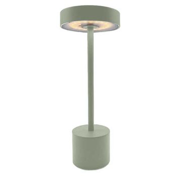 Lámpara De Mesa Táctil Inalámbrica Led H30cm Roby Olive