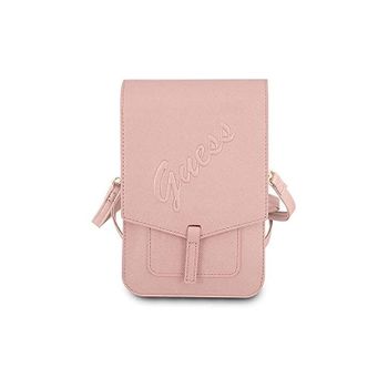 Funda Bolso Guess Diseño Saffiano Color Rosa Guwbrsavspi