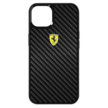 Funda Iphone 13 Mini Ferrari Logo Negro