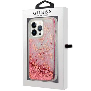 Carcasa Cool Para Iphone 13 Pro Licencia Guess Liquid Rosa