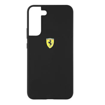 Carcasa Samsung Galaxy S22 Plus Silicona Mate Interior Softouch Ferrari Negra