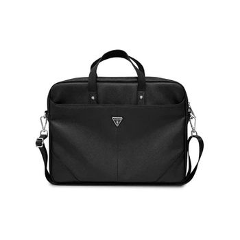 Maletín Guess Para Portátil Y Tablet De 15" Con Logotipo De Triángulo Negro Modelo Gucb15psatlk