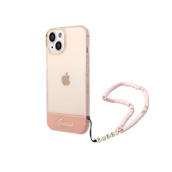 Funda Para Apple Iphone 14 Plus Colores Con Correa De Cuentas