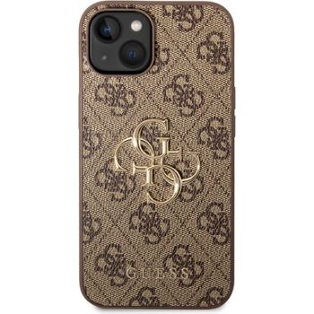 Funda Rígida Guess Para Apple Iphone 14 Plus Color Marrón Modelo 4g Dorado Guhcp14m4gmgbr