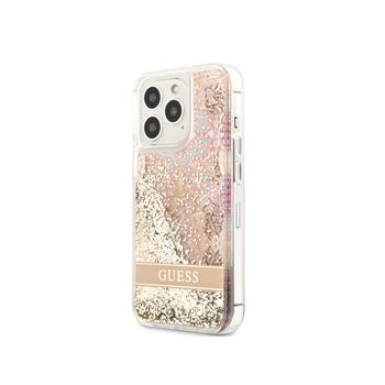 Funda Apple Iphone 14 Pro Max Flowers Con Purpurina Flotante