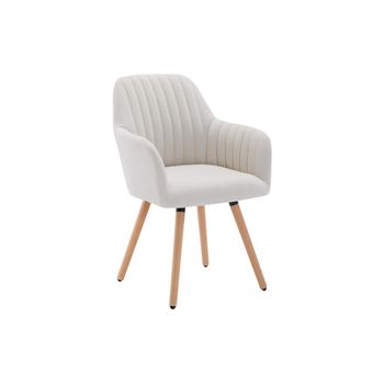 Silla Góndola Eleana  56x58x85 Cm Color Crema Venta-unica