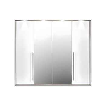 Armario Ingina 4 Cajones 255x65x219 Cm Color Blanco Venta-unica