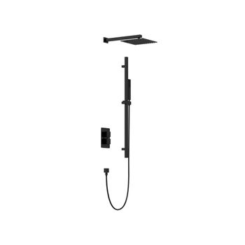 Columna De Ducha Simple Terek  40x25x198 Cm Color Negro Vente-unique