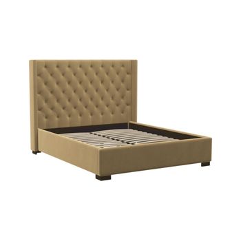 Base De Cama Massimo  183.5x215.5x141.5 Cm Color Beige Vente-unique