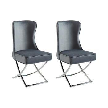 Silla Góndola Marelano  53.5x64.5x101 Cm Color Gris Vente-unique