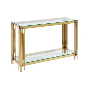 Mesa Consola Nomelano  123.5x43.5x78 Cm Color Dorado Vente-unique