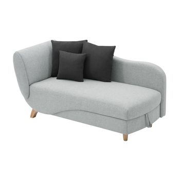 Diván Cama Penelope  160x80x81 Cm Color Gris Claro Vente-unique