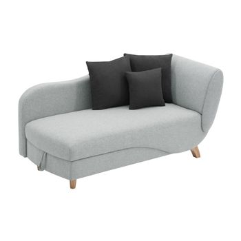 Diván Cama Penelope  160x80x81 Cm Color Gris Claro Vente-unique