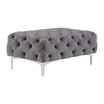 Puf Edwina  103x62x44 Cm Color Gris Antracita Vente-unique