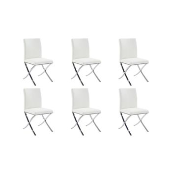 Silla Estándar Caly  47x59.5x90 Cm Color Blanco Venta-unica