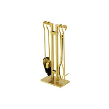 Accesorio De Chimenea Assiout  25x15x60 Cm Color Dorado Vente-unique