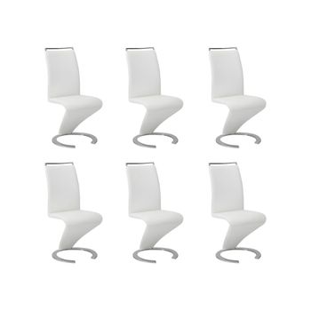 Silla Cantilever Twizy  61x49x100 Cm Color Blanco Venta-unica