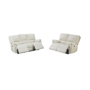 Conjunto Sofá Relax Marcis  200x96x98 Cm Color Marfil Venta-unica