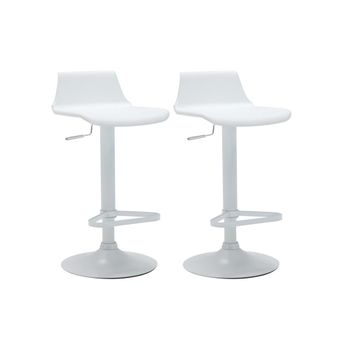 Taburete Alto Calas  45x45x95.5 Cm Color Blanco Vente-unique