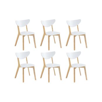 Silla De Colegio Carine  48x53x78 Cm Color Blanco Venta-unica