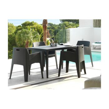 Mesa Para Interior Y Exterior - Mesa De Plástico Para Jardín Con Protección  Uv 140x80x73 Cm (verde)jardin202 con Ofertas en Carrefour