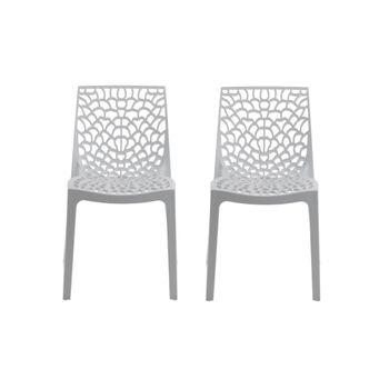 Silla Gruvyer Diademe  52x51x81 Cm Color Blanco Venta-unica