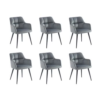 Silla Góndola Pega  58.5x62x78 Cm Color Gris Venta-unica