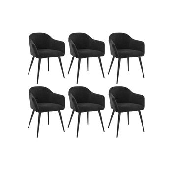 Silla Góndola Bibo  57.5x54x73 Cm Color Negro Venta-unica