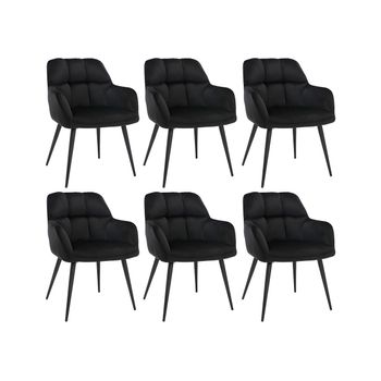 Silla Góndola Pega  58.5x62x78 Cm Color Negro Vente-unique