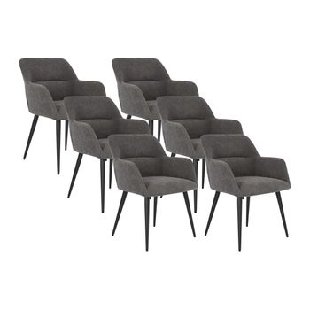 Silla Góndola Heka  59.5x61x78 Cm Color Gris Antracita Vente-unique