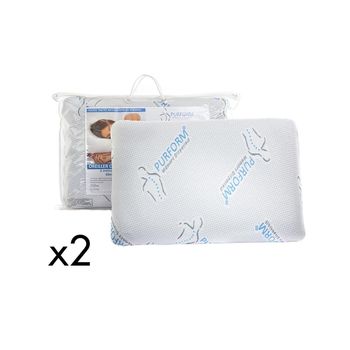 Almohada Sirona  60x40x12 Cm Color Blanco Vente-unique