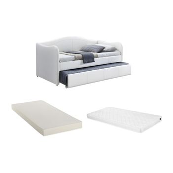 Cama Nido Mathilde  203x101x99 Cm Color Blanco Vente-unique