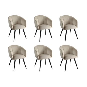 Silla Góndola Vadim  60.5x64x81 Cm Color Beige Vente-unique