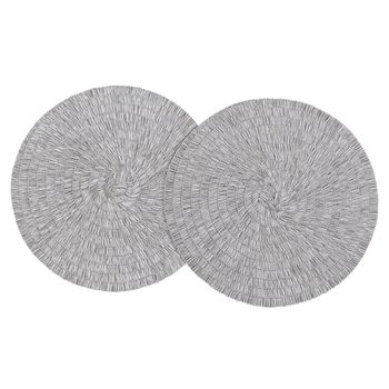 Salvamanteles Fylat  38x38x1.5 Cm Color Gris, Blanco Vente-unique