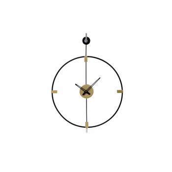 Reloj De Pared Hamona  47x47x63 Cm Color Negro, Dorado Vente-unique