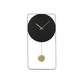 Reloj De Pared Fastina  31x2.2x60 Cm Color Negro, Dorado Vente-unique