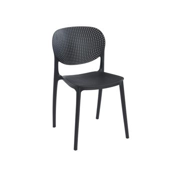 Silla Estándar Caretane  46x51x81.5 Cm Color Negro Venta-unica