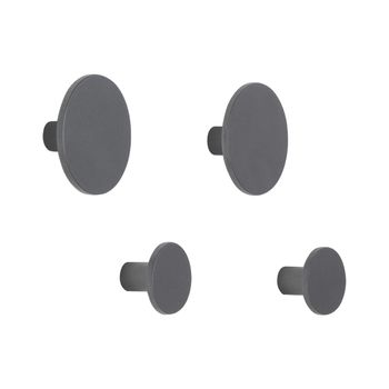 Perchero de pared The Dots, negro, Muuto