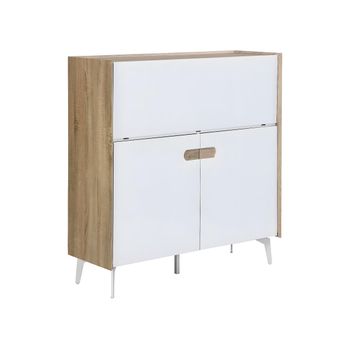 Perchero Burro Infantil Laxe 126 X 73 X 43 Cm Bambú Mdf Natural/blanco  [en.casa] con Ofertas en Carrefour