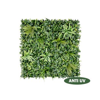 Panel Plantas Artificiales Delvin  50x5x50 Cm Color Verde Vente-unique