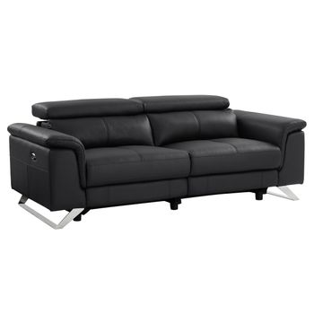 Sofá Relax Breyt  220x108x77 Cm Color Negro Vente-unique