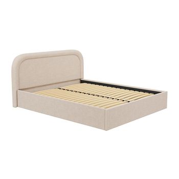 Cama Con Canapé Abatible Fireza  192x215x90 Cm Color Beige Vente-unique