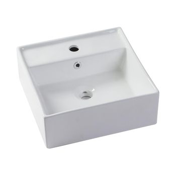 Lavabo Sobre Encimera Verini  41x41x15 Cm Color Blanco Vente-unique