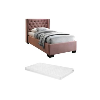 Cama Clásica Massimo  216x114x111.5 Cm Color Rosa Vente-unique