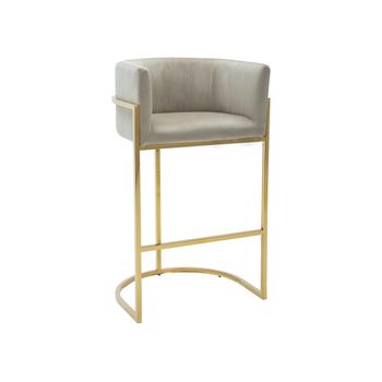 Taburete De Bar Peria  58x51x99 Cm Color Beige Venta-unica