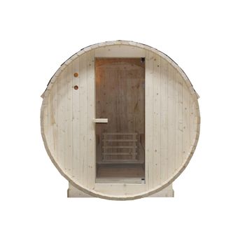 Sauna De Exterior Isokyro  185x180x190 Cm Color Color Natural Claro Vente-unique