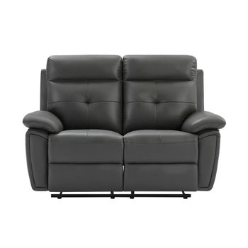 New sofa ! Sofa de piel natural color negro mate 240 x 85 x 78