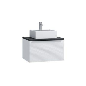 Mueble De Baño Simple Latoma 1 Cajón 60x45.6x39.2 Cm Color Blanco Vente-unique