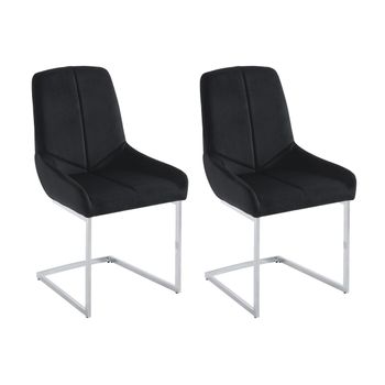 Silla Cantilever Berlona  53x58x96 Cm Color Negro Vente-unique